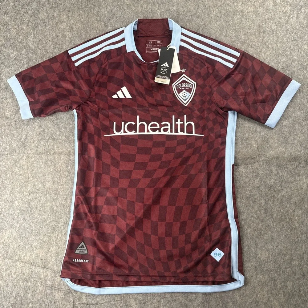 New Adidas Colorado Rapids MLS Authentic 24/25 Home Jersey HZ6228‎ Men's XS